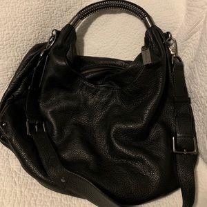 Kenneth Cole black leather Hobo